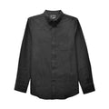 WEIV Men's Long Sleeve Shirt in Black, Ideal Long Sleeve Shirts for Men Travel
