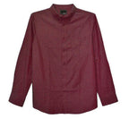 WEIV Burgundy Long Sleeve Shirt for Men, Ideal Long Sleeve Shirts for Men Travel
