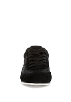black microfiber mesh sneakers for men, versatile daily wear
