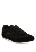 black Rag Company microfiber mesh sneakers for men, casual wear