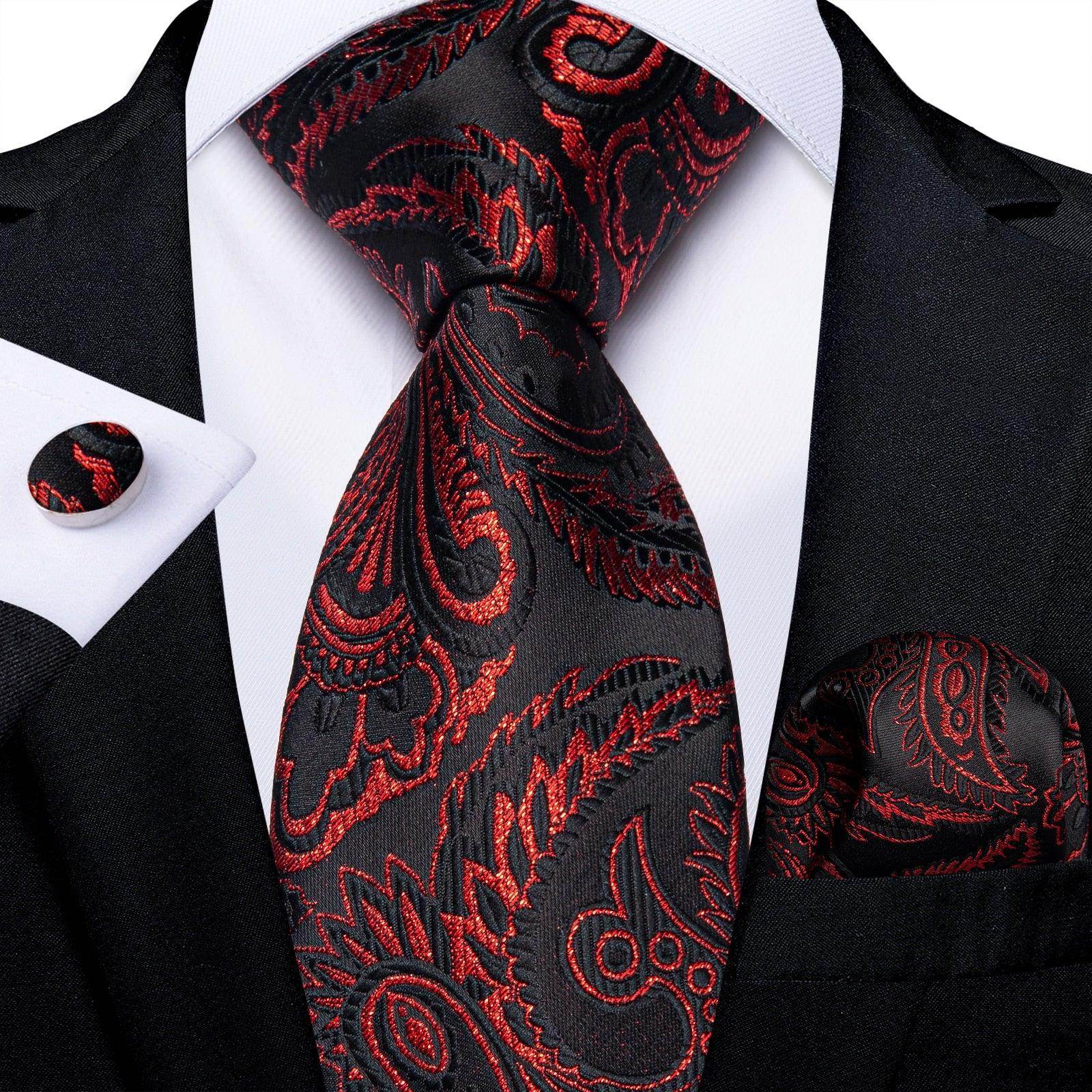 Men Necktie Teal Blue Paisley Designer Silk Wedding Tie - VacationGrabs