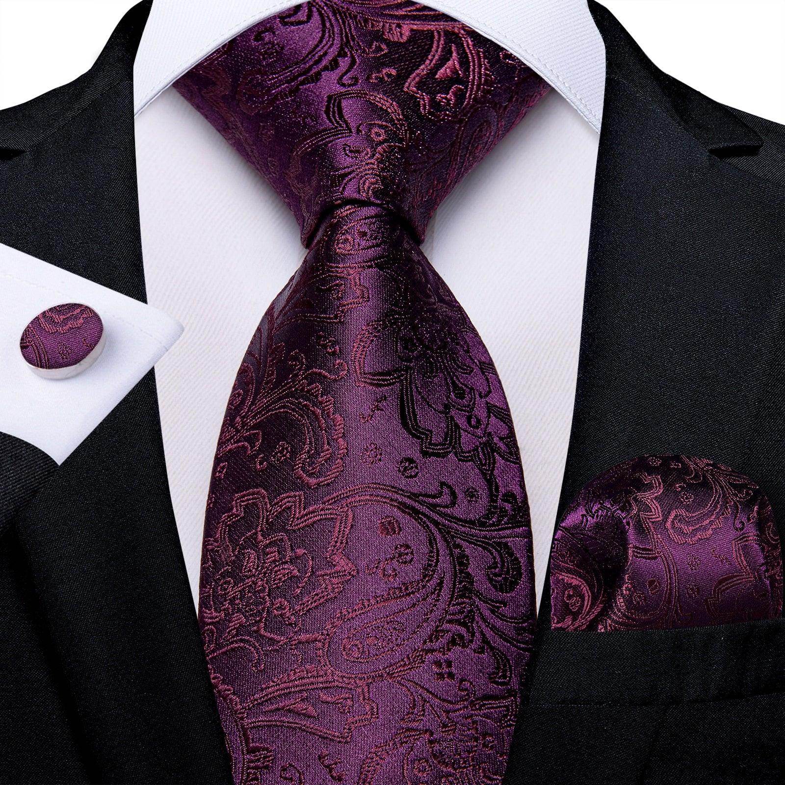 Men Necktie Teal Blue Paisley Designer Silk Wedding Tie - VacationGrabs