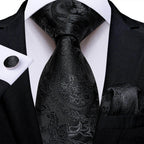 Men Necktie Teal Blue Paisley Designer Silk Wedding Tie - VacationGrabs