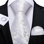 Men Necktie Teal Blue Paisley Designer Silk Wedding Tie - VacationGrabs