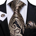 Men Necktie Teal Blue Paisley Designer Silk Wedding Tie - VacationGrabs