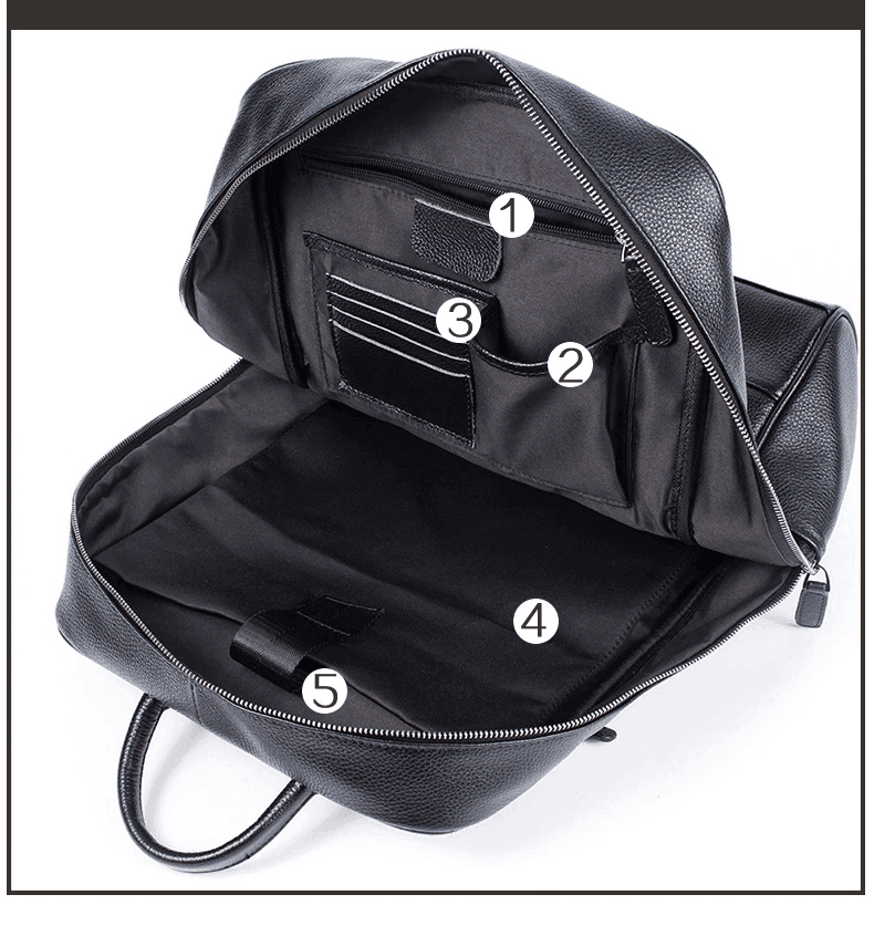 Luggage & Bags - Backpacks Men Or Womens Shoulder Bag Backpack Soft Leather Travel Bag