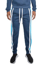 Men's 3 Stripe Color Block Sweat Pants - VacationGrabs
