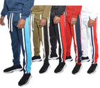 Men's 3 Stripe Color Block Sweat Pants - VacationGrabs