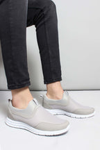 Men's Beige Slip-On Athletic Shoes – front view