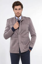 Men's Beige Trench Coat by Wessi – front view