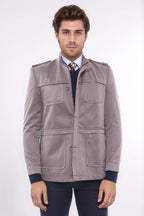 Men's Beige Trench Coat by Wessi – styled view