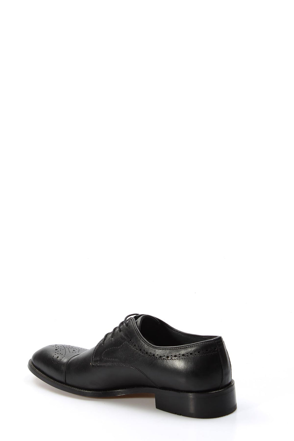 Men's Black Leather Oxford Dress Shoes – side view