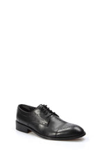 Men's Black Leather Oxford Dress Shoes – styled view