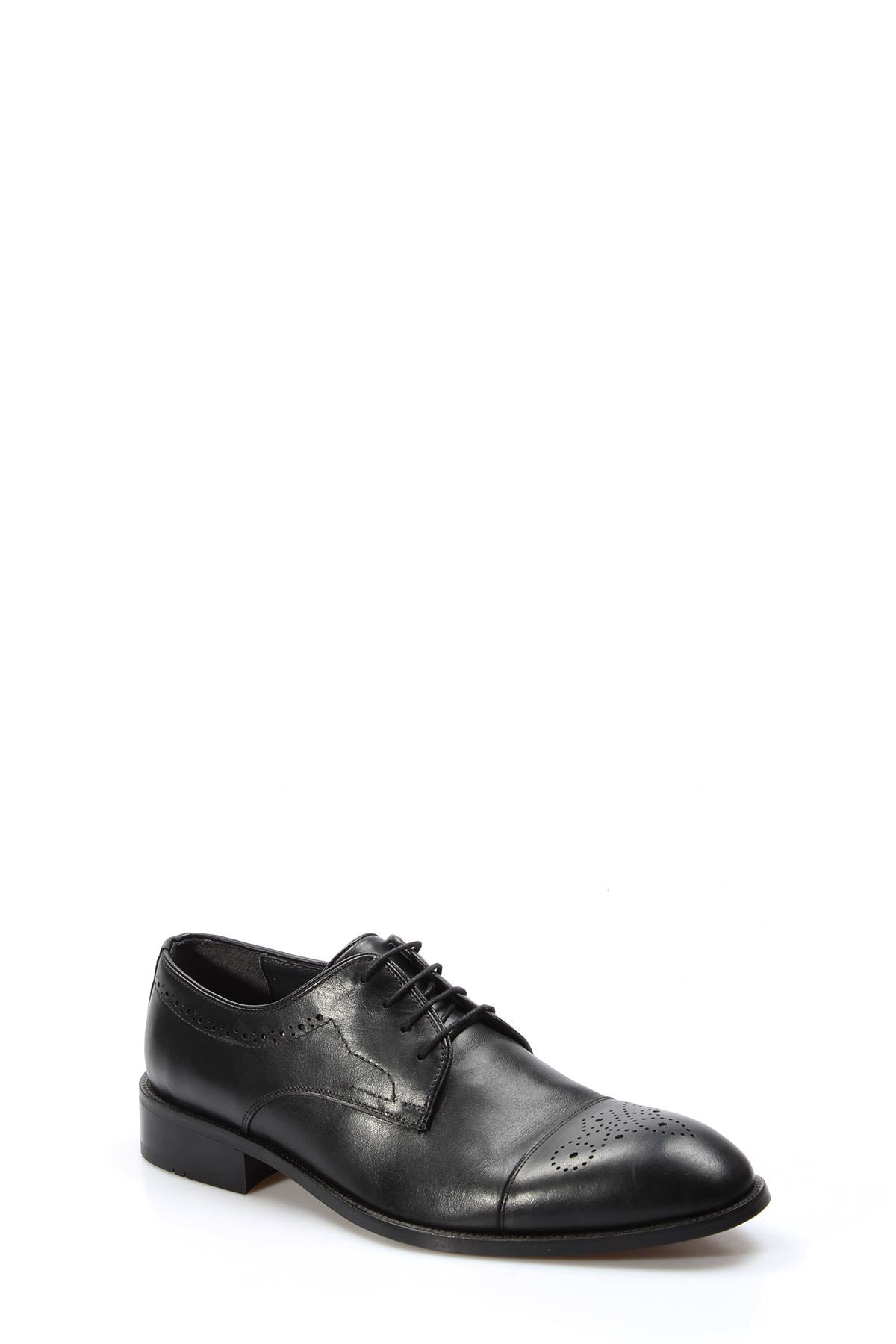 Men's Black Leather Oxford Dress Shoes – styled view