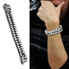 Men's Jewelry - Bracelets Men's Bracelets - TK340 - High polished (no plating) Stainless Steel Bracelet with No Stone