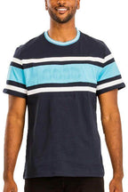Men's Cotton Three Stripe T-Shirt 2XL 3XL - VacationGrabs