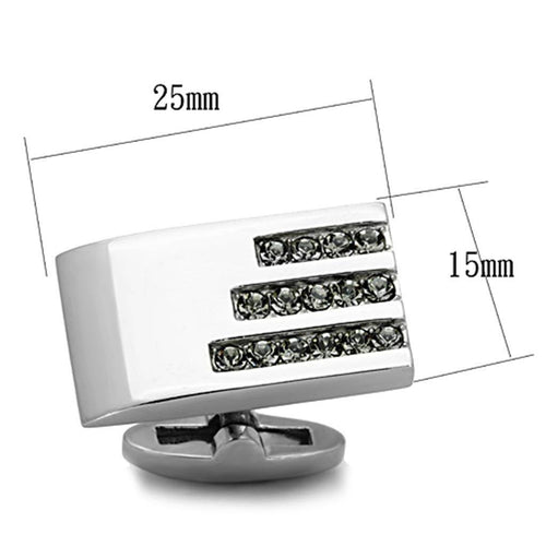 Men's Cufflinks - TK1241 - High polished (no plating) - VacationGrabs
