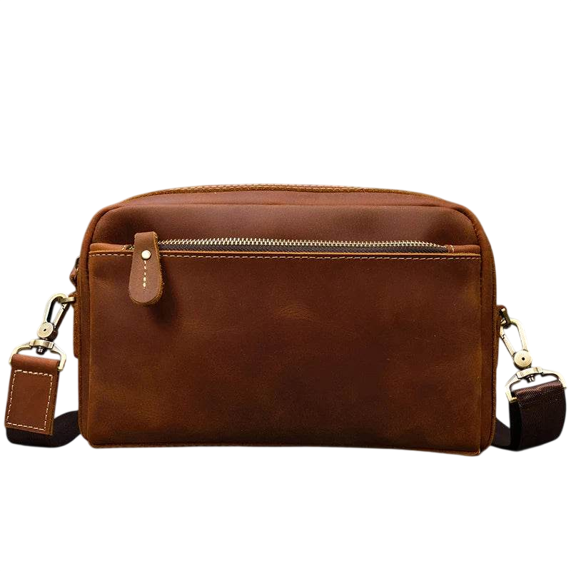 Men’s Genuine Leather Shoulder Messenger Bag