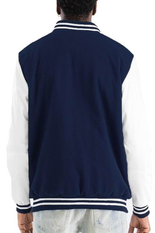 Men's Letterman Jackets 8 Color Options - VacationGrabs