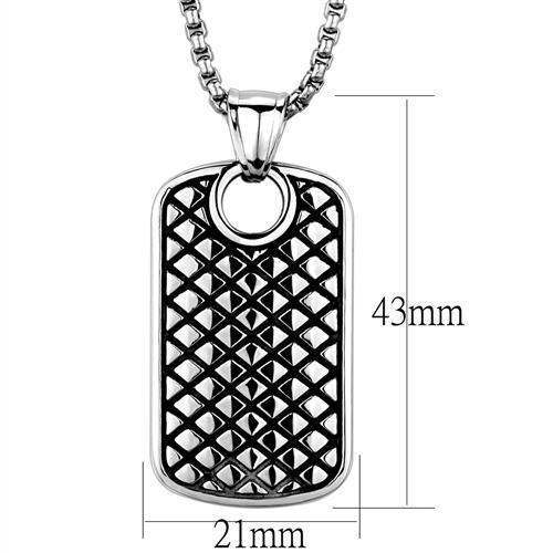 Men's Jewelry - Necklaces Men's Necklaces - TK1983 - High polished (no plating) Stainless Steel Necklace with No Stone