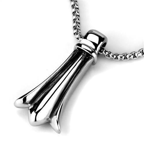 Men's Jewelry - Necklaces Men's Necklaces - TK2010 - High polished (no plating) Stainless Steel Necklace with No Stone