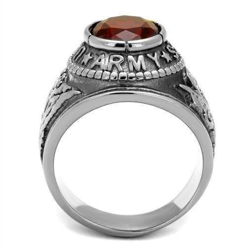 Men's Rings - TK414706 - High-Polished Stainless Steel Ring - VacationGrabs
