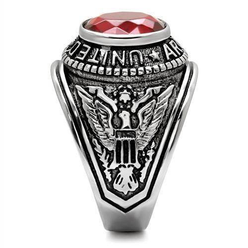 Men's Rings - TK414706 - High-Polished Stainless Steel Ring - VacationGrabs