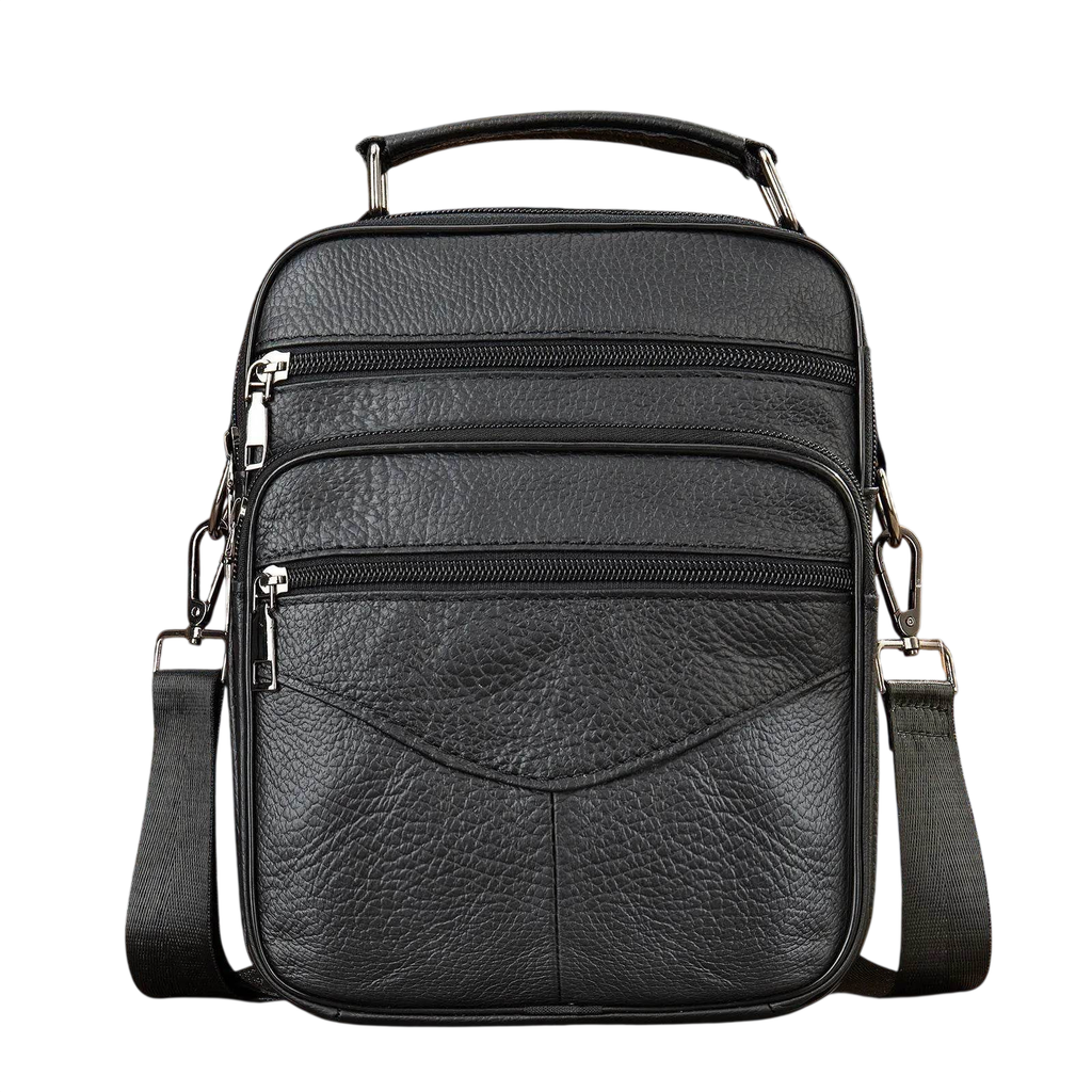 Men’s Small Crossbody Bag Genuine Leather Mobile Phone