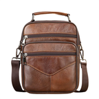 Men’s Small Crossbody Bag Genuine Leather Mobile Phone