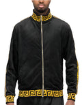 Men's Two Tone Velour Track Jackets - VacationGrabs