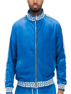 Men's Two Tone Velour Track Jackets - VacationGrabs