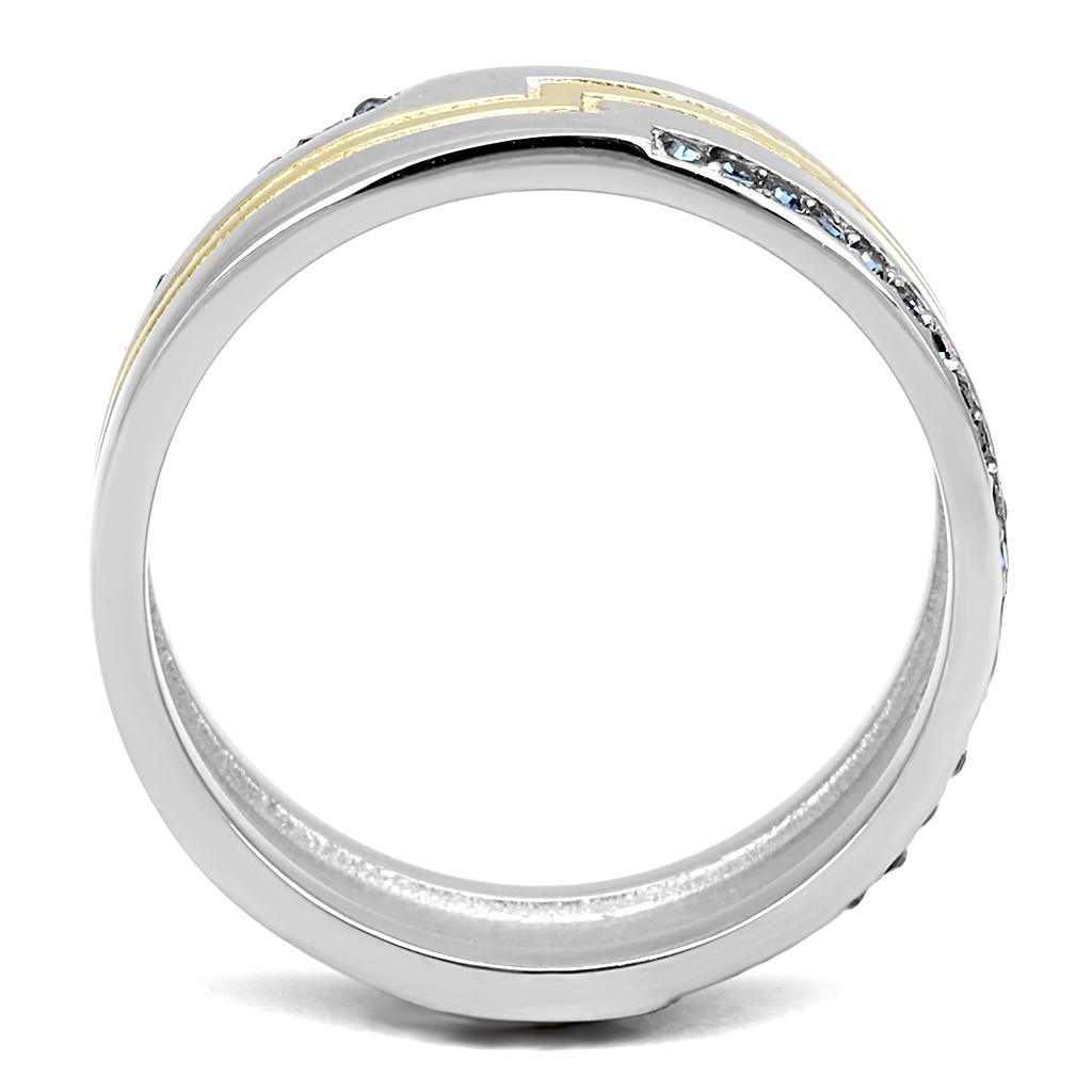 Men's Jewelry - Rings Men Stainless Steel Synthetic Crystal Rings TK3266