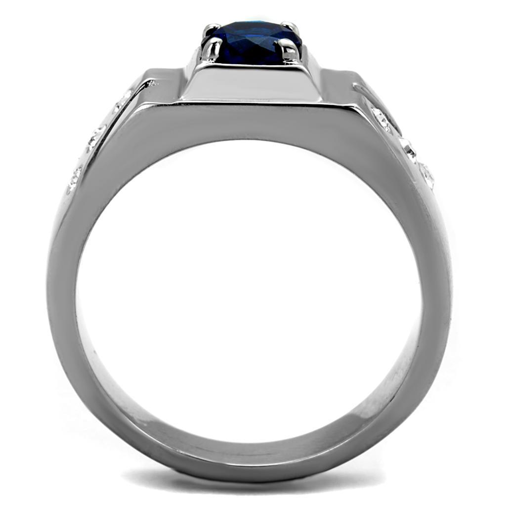 Men's Jewelry - Rings Men Stainless Steel Synthetic Glass Rings TK1929