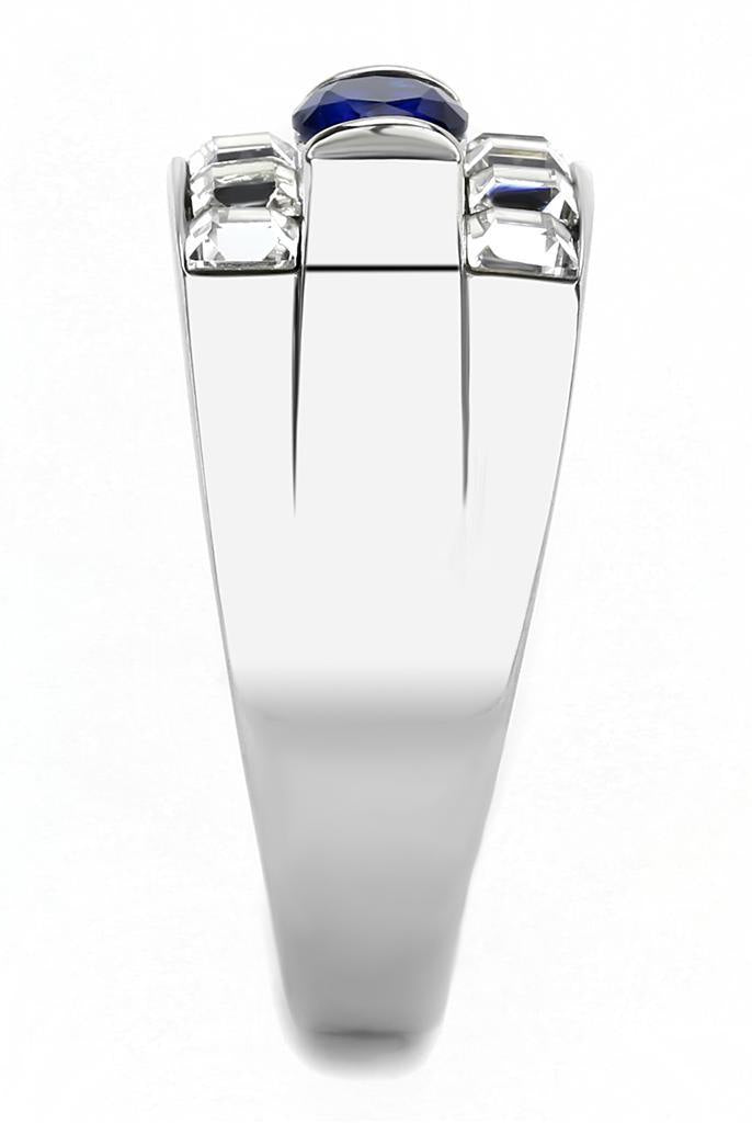 Men's Jewelry - Rings Men Stainless Steel Synthetic Glass Rings TK3463