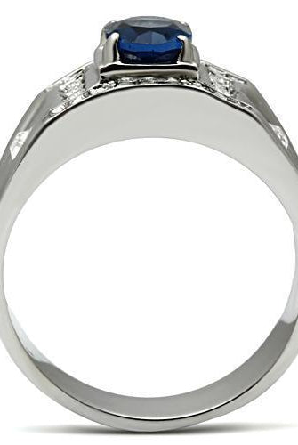 Men's Jewelry - Rings Men Stainless Steel Synthetic Glass Rings TK497