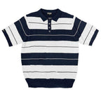 Mens 50's Charlie Brown Striped Shirts Short Sleeve Polo - VacationGrabs