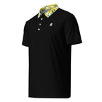 Low Low: Black/Yellow Jasmine Trim | Polo Shirt (slim fit)