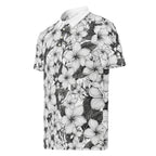 Midnight: Rainbow Hawaiian Plumeria | Polo Shirt (slim fit)