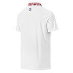 Low Low: White/Pink Dogwood Trim | Polo shirt (slim fit)