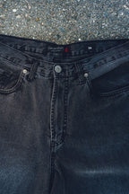 Generation XYZ black mens baggy fit jeans with button and belt loops in size 34