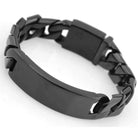 Men's black bracelet with a sleek chain design, perfect for casual and formal outfits