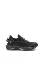 Men's Black Knit Sneakers with Lightweight Sole – detail view
