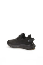 Men's Black Knit Sneakers with Lightweight Sole – side view