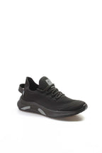 Men's Black Knit Sneakers with Lightweight Sole – styled view