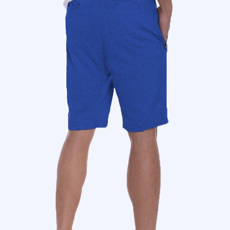 Men's Shorts Mens Blue French Terry Strips Shorts