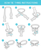 Bow tie tying instructions for mens bow tie in simple steps