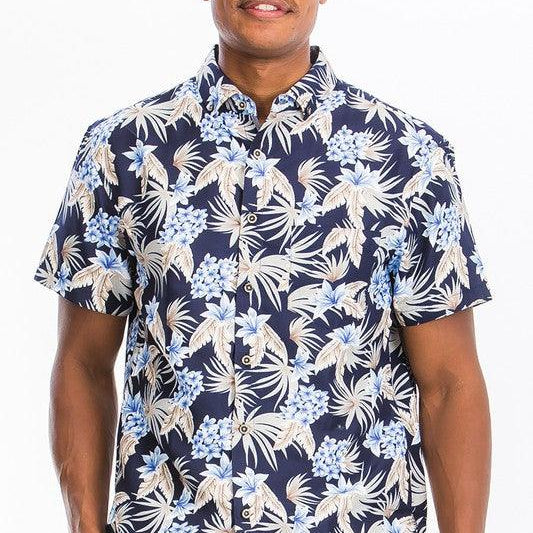 Men's Shirts Mens Button Down Hawaiian Shirts