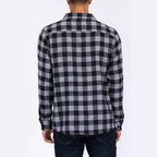 Mens Casual Regular Fit Checker Plaid Flannel Long Sleeve - VacationGrabs