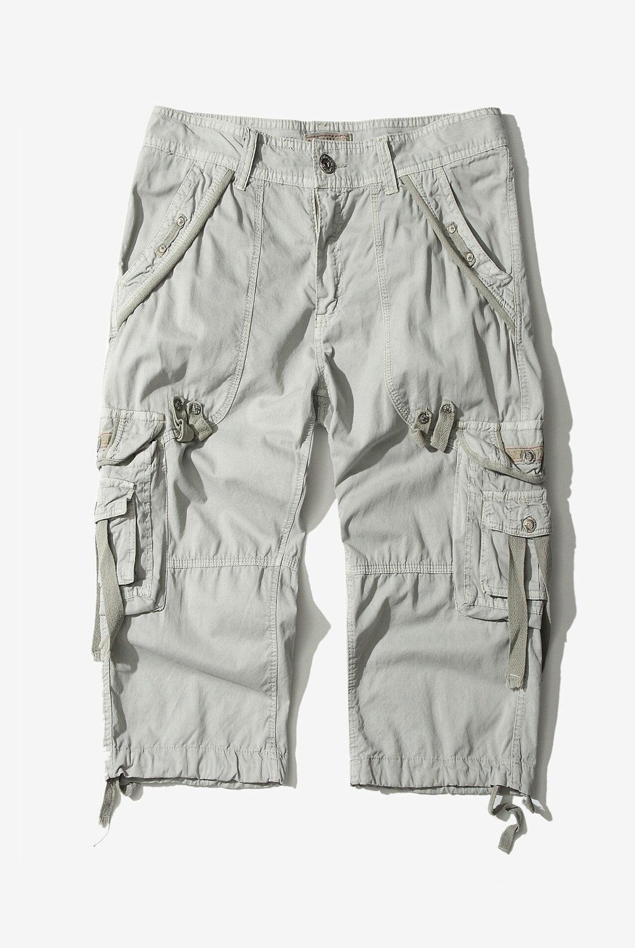 Men's Shorts Mens Casual Summer Cargo Shorts Multi-Pocket Calf-Length Shorts
