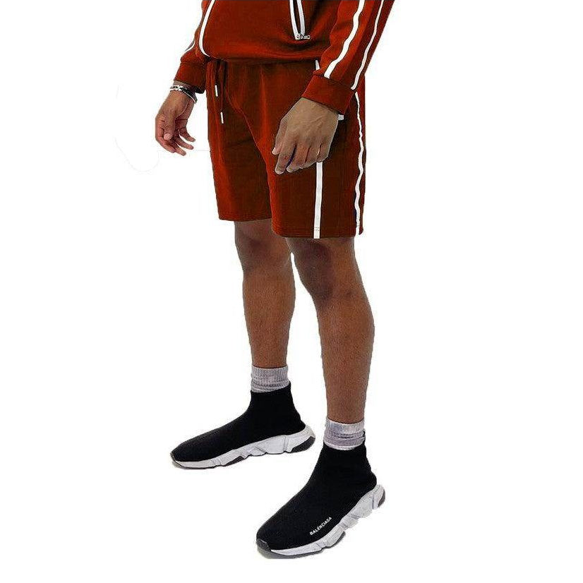 Mens Casual Taped Side Stripe Shorts - VacationGrabs